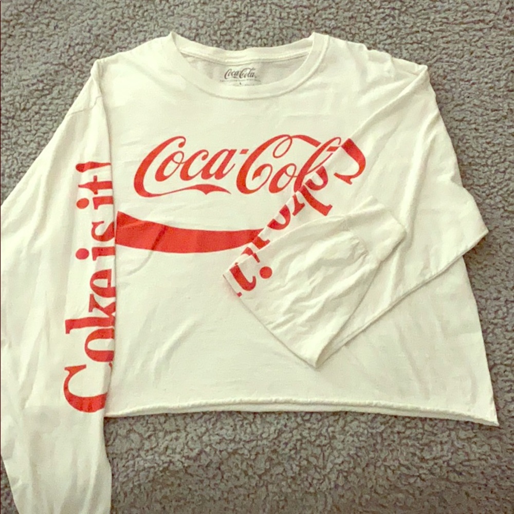 long sleeve cropped t -shirt